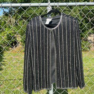 Papell Boutique Beaded Top